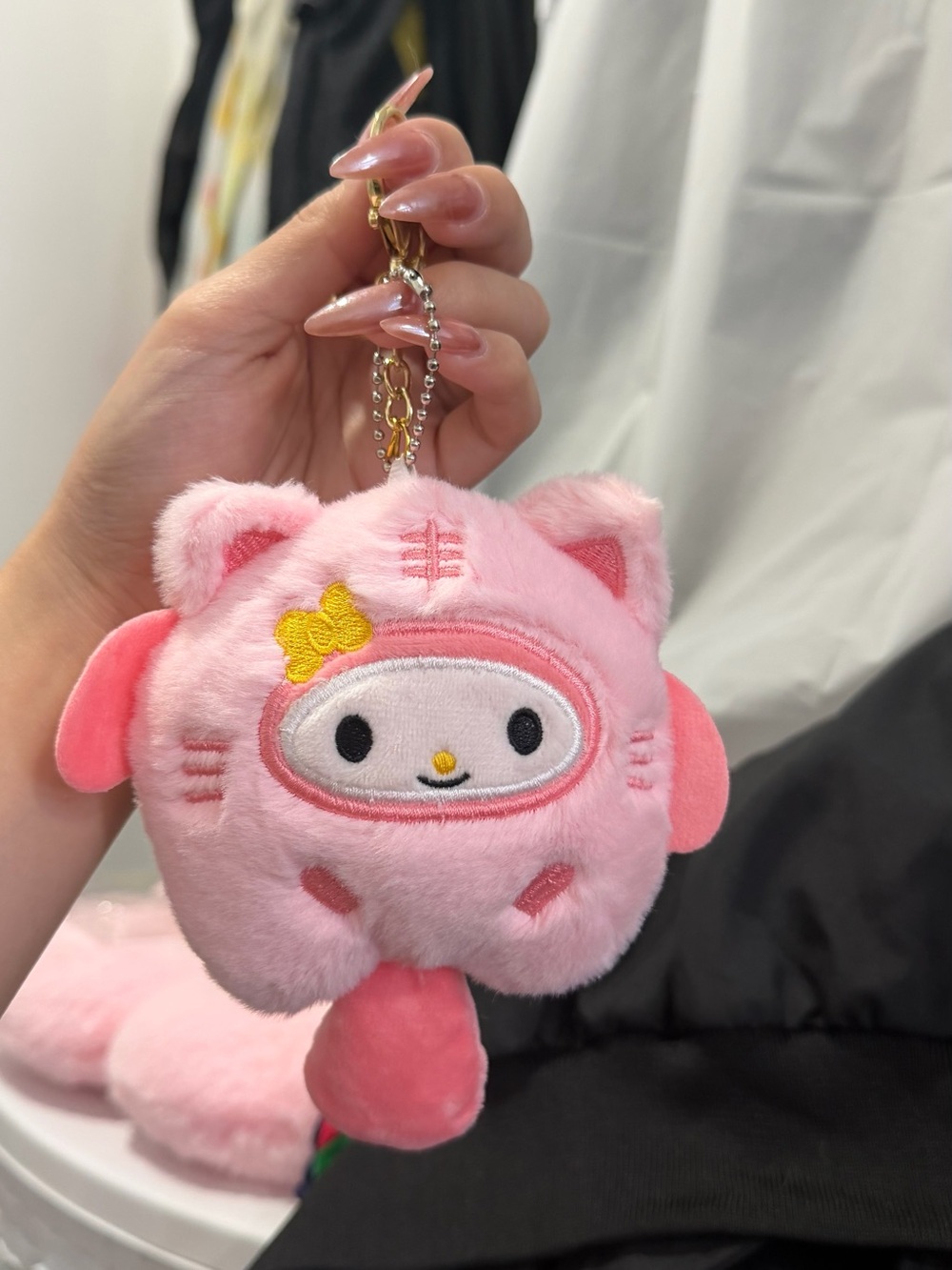 My Melody Plush Keychain Bag Charm